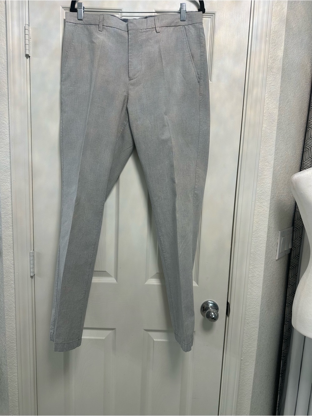 Banana Republic Grey Glen Plaid Dress Pants Mens 33/30 NWOT Houndstooth